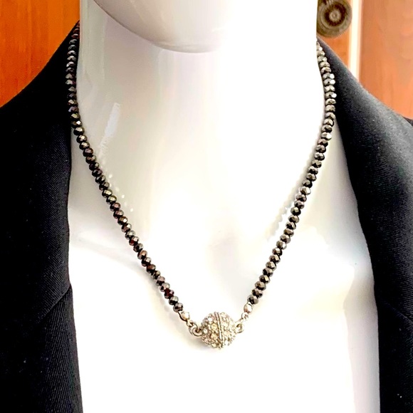 Shiny chique three string necklace shiny magnetic clasps multiple ways of wear - Picture 11 of 12